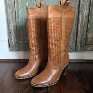 Cole Haan Tan Heeled Boots
